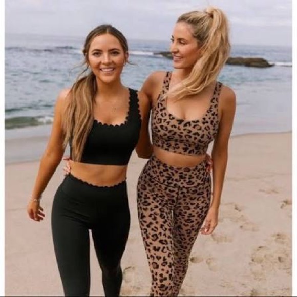 IVL Collective Leopard Print Leggings and Sports Bra Set - Picture 3 of 5
